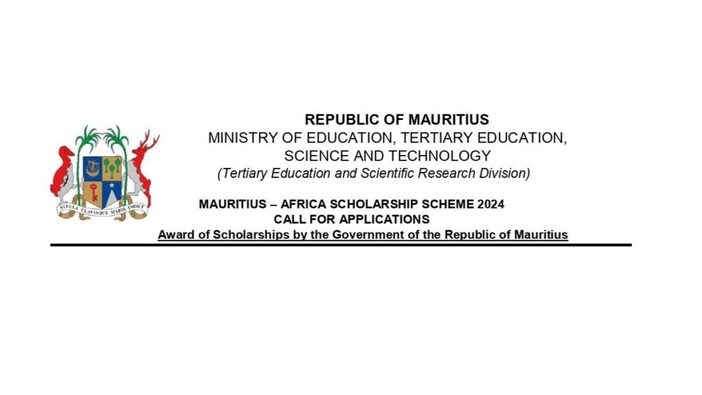 Mauritius-Africa Scholarship Scheme 2024