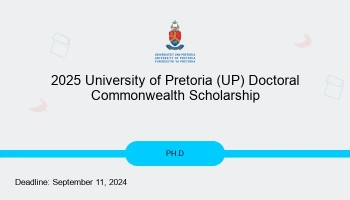 2025 UP Doctoral Commonwealth Scholarship